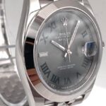 Super Clone Rolex Datejust Rhodium Dial 126300 “Wimbledon” Jubilee 41 mm — clasp and links