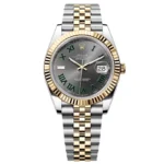 Super Clone Rolex Datejust Rhodium Dial 126333 “Wimbledon” Flutted/Jubilee 41 mm
