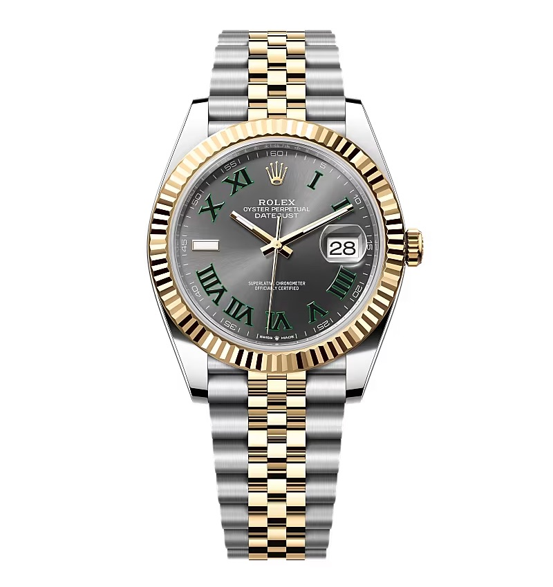 Super Clone Rolex Datejust Rhodium Dial 126333 “Wimbledon” Flutted/Jubilee 41 mm