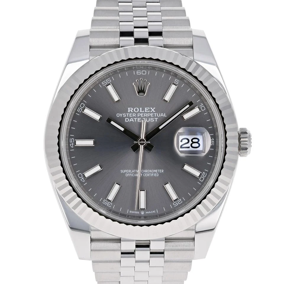 Super Clone Rolex Datejust Rhodium Dial 126334 Jubilee 41 mm