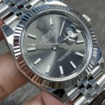 Super Clone Rolex Datejust Rhodium Dial 126334 Jubilee 41 mm — side profile