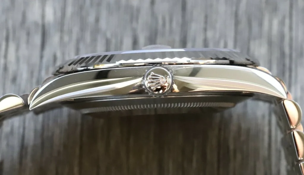 Super Clone Rolex Datejust Rhodium Dial 126334 “Wimbledon” Flutted/Jubilee 41 mm — clasp and links