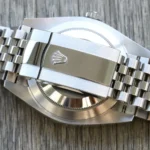 Super Clone Rolex Datejust Rhodium Dial 126334 “Wimbledon” Flutted/Jubilee 41 mm — on leather display