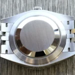 Super Clone Rolex Datejust Rhodium Dial 126334 “Wimbledon” Flutted/Jubilee 41 mm — movement / caseback view