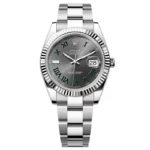 Super Clone Rolex Datejust Rhodium Dial 126334 “Wimbledon” Flutted/Oyster 41 mm