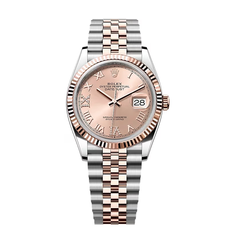 Super Clone Rolex Datejust Rosé Dial 126231-0027 36 mm