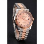 Super Clone Rolex Datejust Rose-Gold Dial REP016816 41 mm — case and bezel