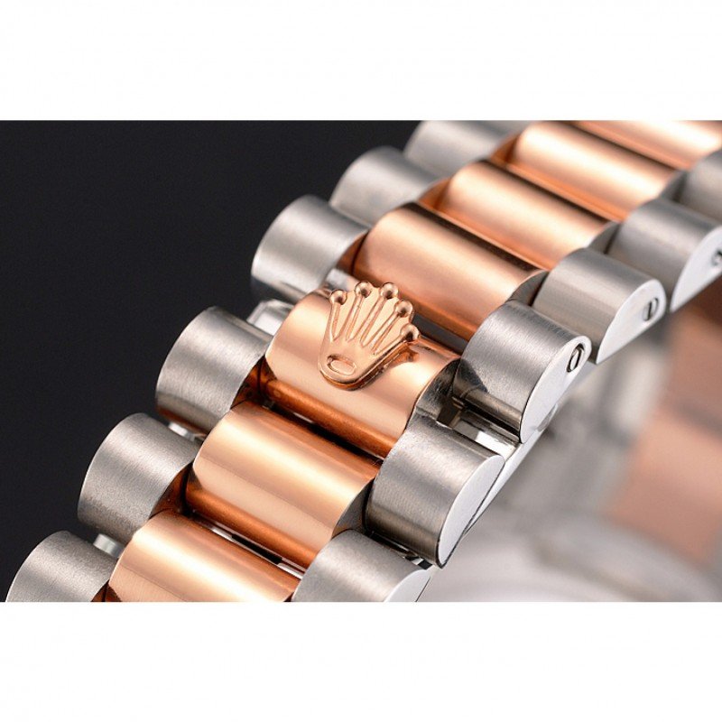 Super Clone Rolex Datejust Rose-Gold Dial REP016816 41 mm — clasp and links