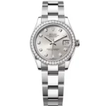 Super Clone Rolex Datejust Silver Diamond Dial 278384RBR-0033 31 mm