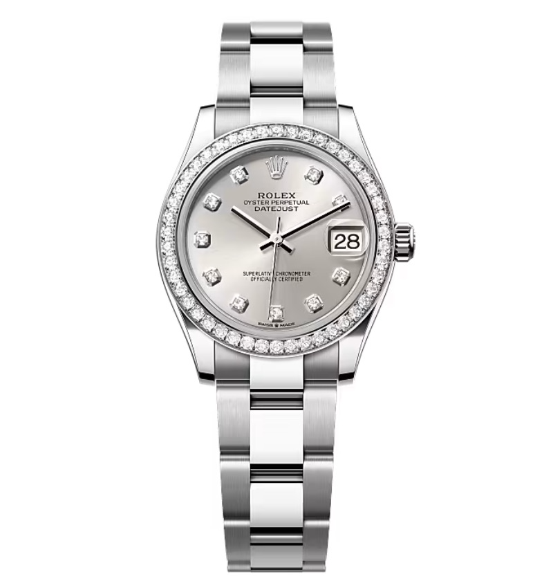 Super Clone Rolex Datejust Silver Diamond Dial 278384RBR-0033 31 mm
