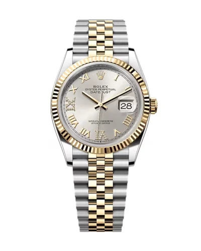 Super Clone Rolex Datejust Silver Roman Diamond Dial 126233-0031 36 mm – Swiss SuperClone