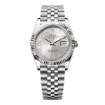 Super Clone Rolex Datejust Silver Roman Diamond Dial 126234-0029 36 mm