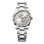 Super Clone Rolex Datejust Silver Roman Diamond Dial 126234-0030 36 mm