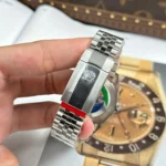Super Clone Rolex Datejust Slate Diamond Dial 126334-0006 41 mm — side profile