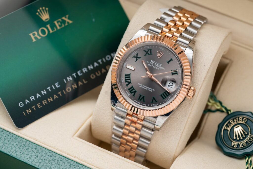 Super Clone Rolex Datejust Slate Roman Dial 126331-0016 41 mm — dial close-up