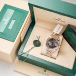 Super Clone Rolex Datejust Slate Roman Dial 126331-0016 41 mm — case and bezel