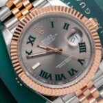 Super Clone Rolex Datejust Slate Roman Dial 126331-0016 41 mm — clasp and links