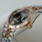 Super Clone Rolex Datejust Slate Roman Diamond Dial 126231-0023 36 mm — dial close-up