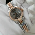 Super Clone Rolex Datejust Slate Roman Diamond Dial 126231-0023 36 mm — bracelet detail
