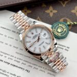 Super Clone Rolex Datejust White Dial 126231-0017 36 mm — dial close-up
