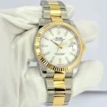 Super Clone Rolex Datejust White Dial 126333-0015 41 mm — dial close-up