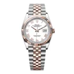 Super Clone Rolex Datejust White Roman Dial 126231-0015 36 mm