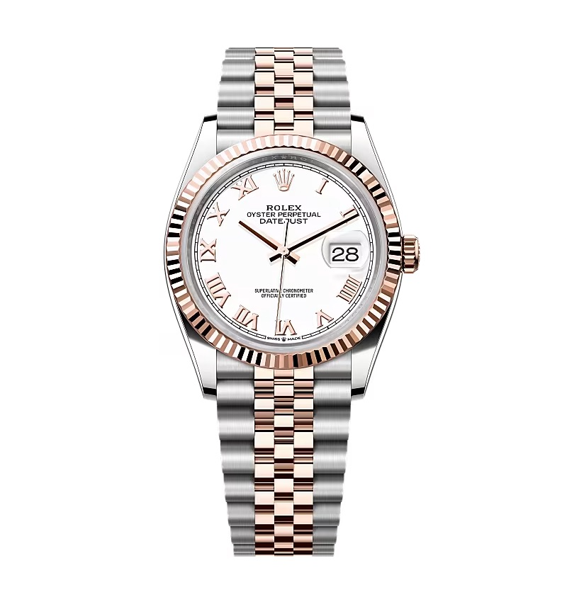 Super Clone Rolex Datejust White Roman Dial 126231-0015 36 mm