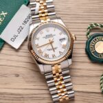 Super Clone Rolex Datejust White Roman Dial 126231-0015 36 mm — case and bezel