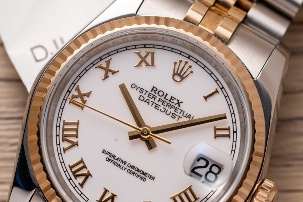 Super Clone Rolex Datejust White Roman Dial 126231-0015 36 mm — bracelet detail
