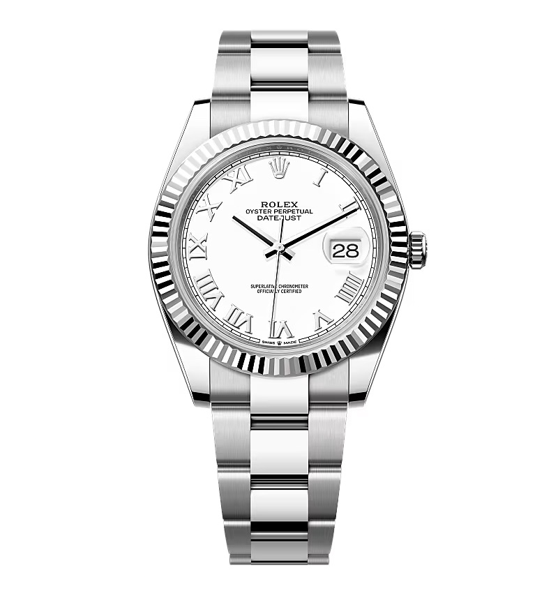 Super Clone Rolex Datejust White Roman Dial 126334-0023 41 mm