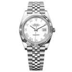 Super Clone Rolex Datejust White Roman Dial 126334-0024 41 mm