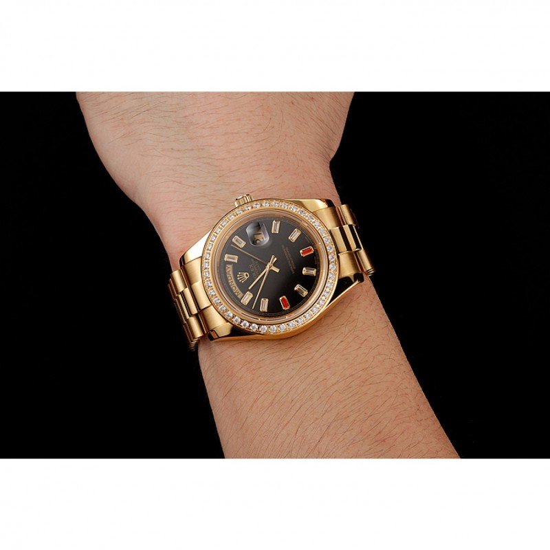 Super Clone Rolex Day-Date Black Dial 1454101 36 mm — view 10