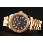 Super Clone Rolex Day-Date Black Dial 1454101 36 mm — side profile