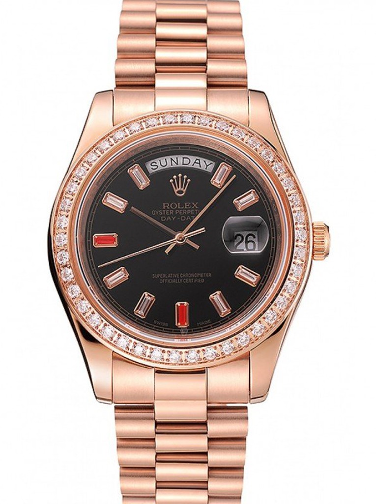 Super Clone Rolex Day-Date Black Dial 1454102 40 mm