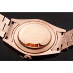 Super Clone Rolex Day-Date Black Dial 1454102 40 mm — movement / caseback view