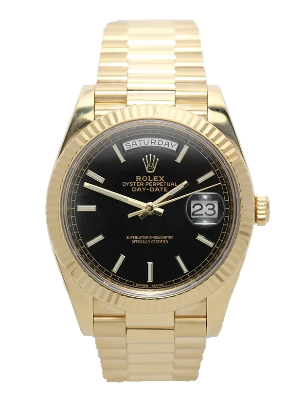 Super Clone Rolex Day-Date Black Dial 228238 40 mm