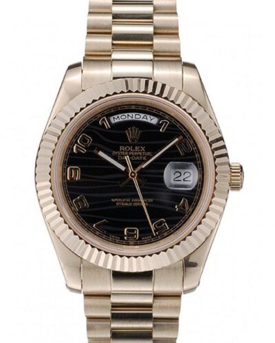 Super Clone Rolex Day-Date Black Dial 41998 40 mm – Swiss SuperClone