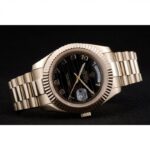 Super Clone Rolex Day-Date Black Dial 41998 40 mm — bracelet detail