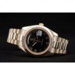 Super Clone Rolex Day-Date Black Dial 41998 40 mm — side profile
