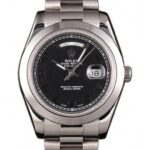 Super Clone Rolex Day-Date Black Dial 80294 40 mm