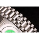 Super Clone Rolex Day-Date Black Dial 80294 40 mm — movement / caseback view