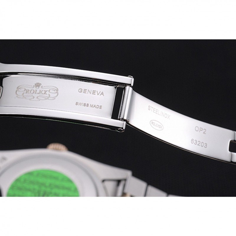 Super Clone Rolex Day-Date Black Dial SRL78 36 mm — on leather display