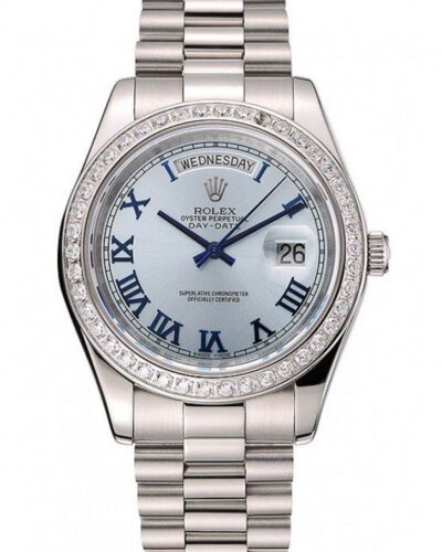 Super Clone Rolex Day-Date Blue Dial 1453962 40 mm – Swiss SuperClone