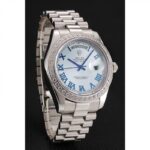 Super Clone Rolex Day-Date Blue Dial 1453962 40 mm — dial close-up