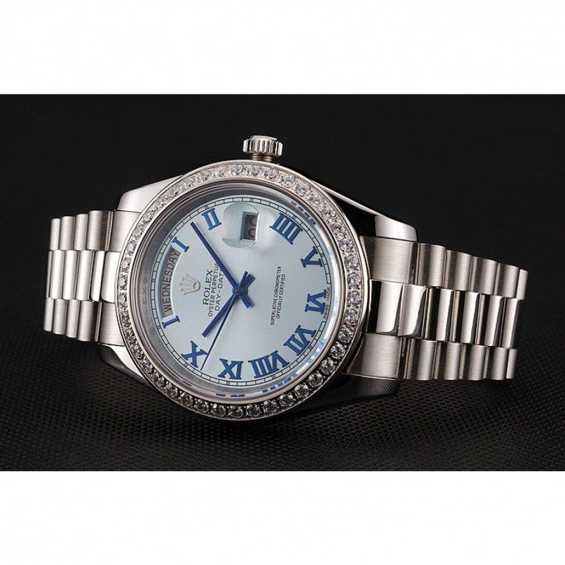 Super Clone Rolex Day-Date Blue Dial 1453962 40 mm — case and bezel
