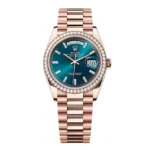 Super Clone Rolex Day-Date Blue-Green Diamond Dial 128345rbr-0083 36 mm – Swiss SuperClone