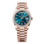 Super Clone Rolex Day-Date Blue-Green Diamond Dial 128395tbr-0032 36 mm – Swiss SuperClone