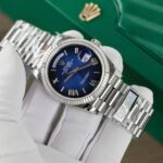 Super Clone Rolex Day-Date Blue Ombré Dial 128239-0063 36 mm — case and bezel