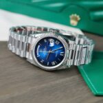 Super Clone Rolex Day-Date Blue Ombré Dial 128239-0063 36 mm — bracelet detail