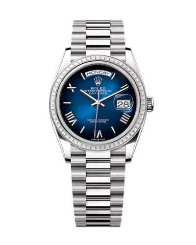 Super Clone Rolex Day-Date Blue Ombré Dial 128399tbr-0021 36 mm – Swiss SuperClone